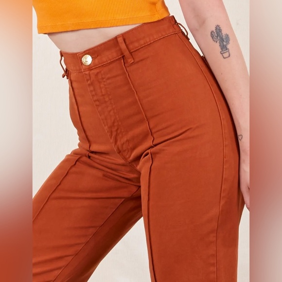 EUC Big Bud Press Western Pants in Burnt Terracotta - Picture 6 of 12